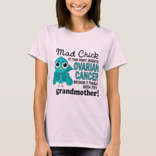 Camiseta Câncer de ovário louco da avó do pintinho 2