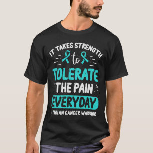 Camiseta Câncer de ovário Sensibiliza Luta Contra O Sobrevi