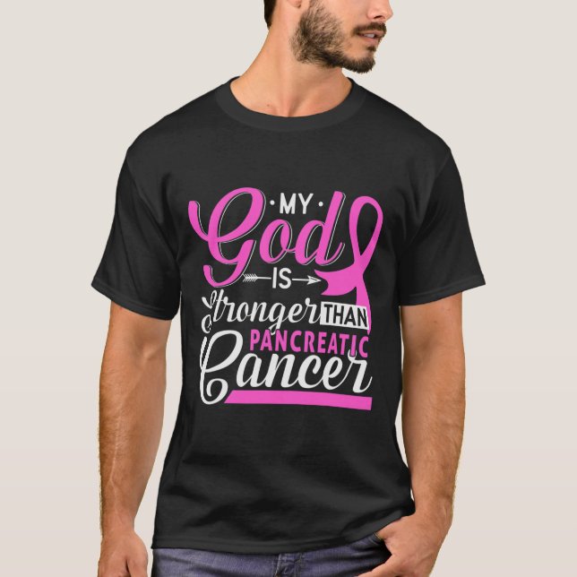 Camiseta Câncer de pâncreas de Fita de Sensibilização Pancr (Frente)