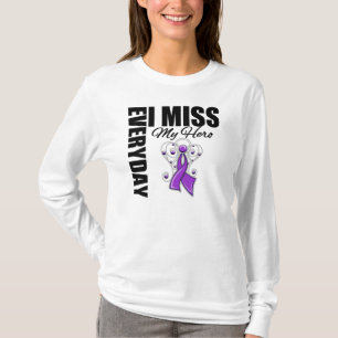 Camiseta Câncer de pâncreas diário da senhorita Meu Her