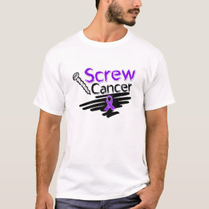 Camiseta Câncer de pâncreas engraçado do parafuso