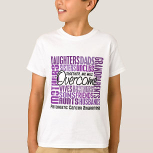 Camiseta Câncer de pâncreas quadrado da família
