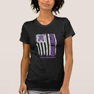 Camiseta Câncer de pâncreas quadrado de suporte ao câncer d