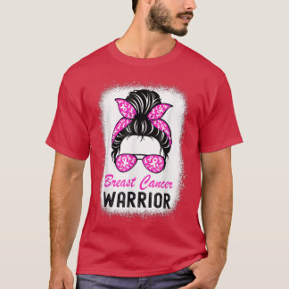 Camiseta Cancer de peito do guerreiro do Cancer feminino Aw