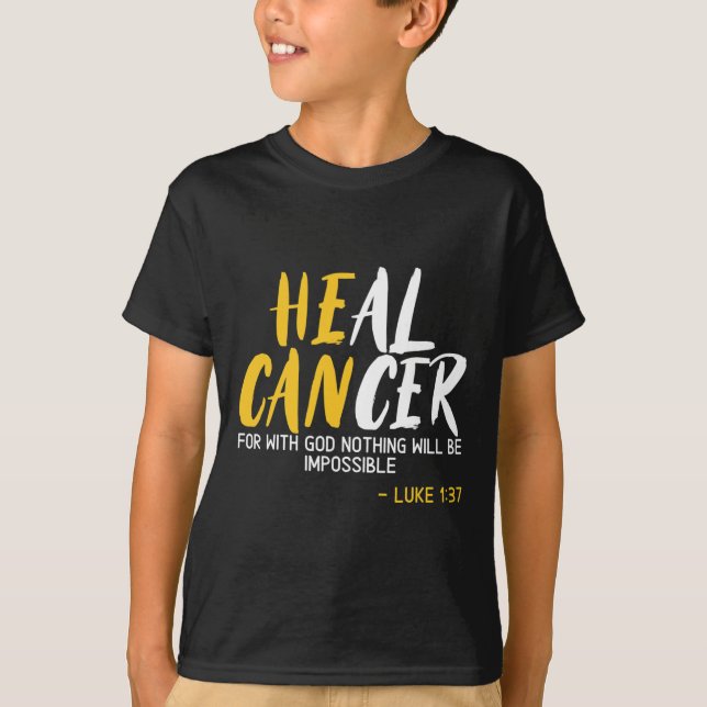 Camiseta Cancer de saudação de Cancer infantil Supo do Mês (Frente)