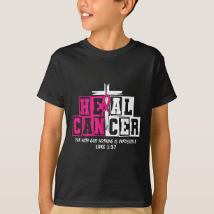 Camiseta Cancer de saúde Jesus Cancer de mama rosa-cristão