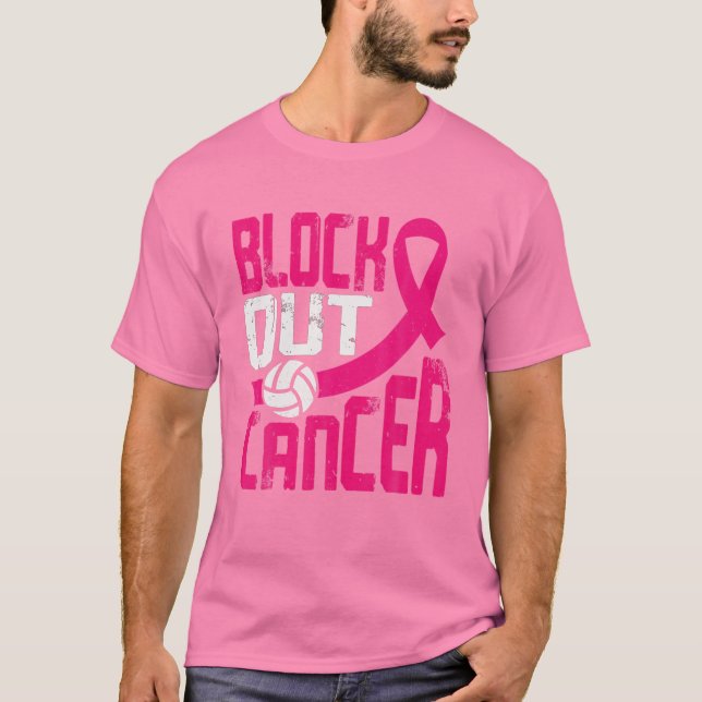 Camiseta Cancer de vôlei "Bloco de Sensibilização" (Frente)