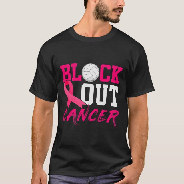Camiseta Cancer de vôlei "Bloco de Sensibilização" (Frente)