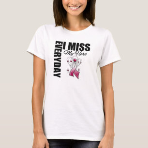 Camiseta Cancer diário da senhorita Meu Herói Cabeça