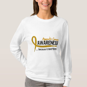 Camiseta Cancer do apêndice da consciência 2