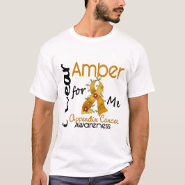 Camiseta Cancer do apêndice eu visto o âmbar para mim 43
