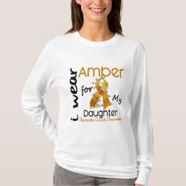 Camiseta Cancer do apêndice eu visto o âmbar para minha