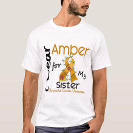Camiseta Cancer do apêndice eu visto o âmbar para minha