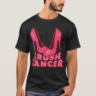 Camiseta Cancer do esmagamento com estiletes