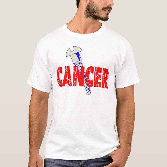 Camiseta Cancer do parafuso (Frente)