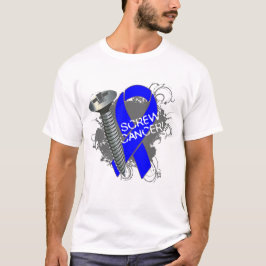 Camiseta Cancer do parafuso - Cancer do cólon Grunge