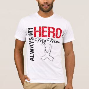 Camiseta Cancer do pulmão & de osso - sempre meu herói
