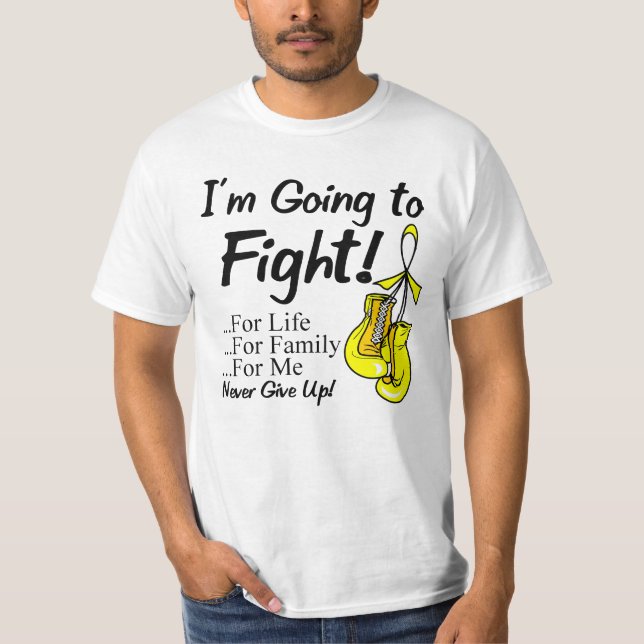 Camiseta Cancer do Sarcoma eu estou indo lutar (Frente)