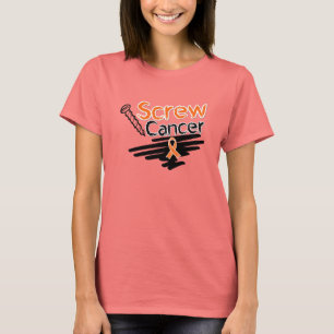 Camiseta Cancer engraçado da leucemia do parafuso