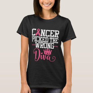 Camiseta Cancer Escolheu A Diva Errada| Cotação Motivaciona