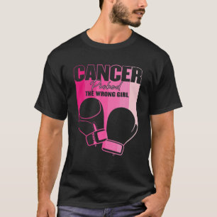 Camiseta Cancer Escolheu O Cancer De Mama Errado Da Garota