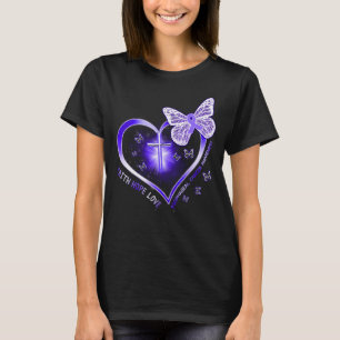 Camiseta cancer esofágico, coração, entre presentes