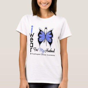 Camiseta Cancer esofágico eu visto o MARIDO da fita da