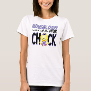 Camiseta Cancer esofágico sujado com o pintinho errado