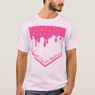 Camiseta Cancer especial de mama Baseball Home Plate Drill 