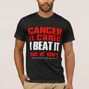 Camiseta Cancer. Eu bati o cancer. O cancer livra