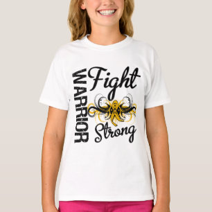 Camiseta Cancer forte do apêndice da luta do guerreiro