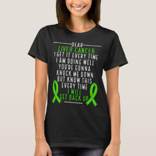 Camiseta Cancer hepático Eu terei consciência do Câncer