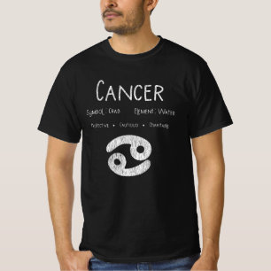 Camiseta Cancer Horoscópio Astrology - Sinal de Estrela Pr