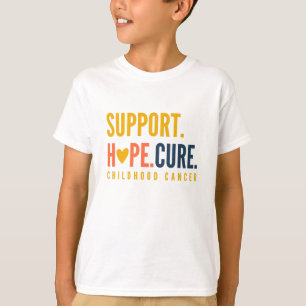 Camiseta cancer infantil ajuda crianças curam T-Shirt