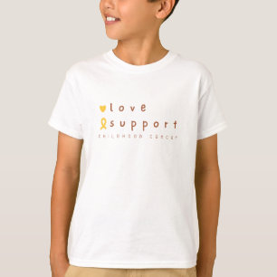 Camiseta cancer infantil de suporte a crianças T-Shirt