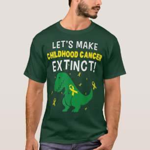 Camiseta Cancer Infantil Dinossauro T Rex Boys Crianças Awa