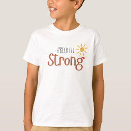 Camiseta cancer infantil forte #name