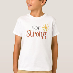 Camiseta cancer infantil forte #name