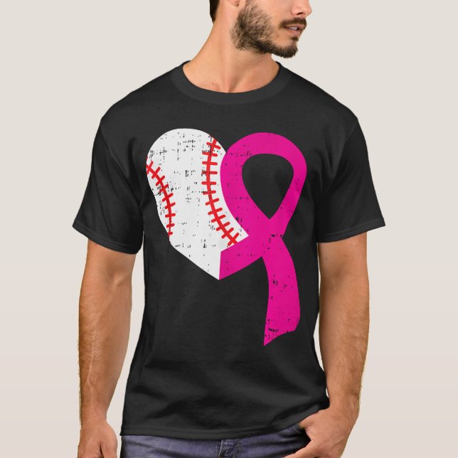 Camiseta Cancer Legal da Mama em Feira Rosa do Beisebol (Frente)