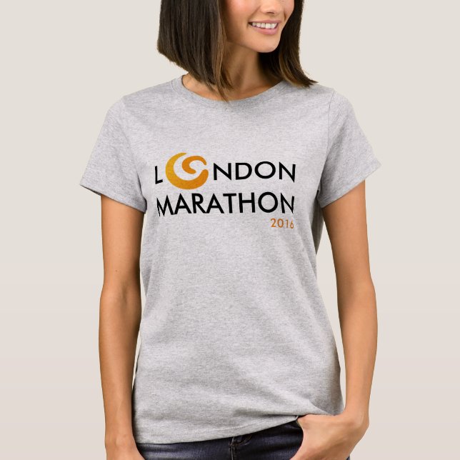 Camiseta Cancer #LondonMarathon2016 da criança do mundo da (Frente)