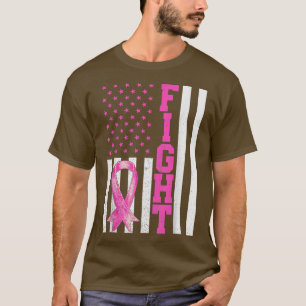 Camiseta Cancer Mama Sensibilização Luta Contra o Sinalizad