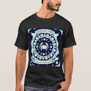 Camiseta Câncer Mandala do Zodíaco 2026 Astrologia da Lua