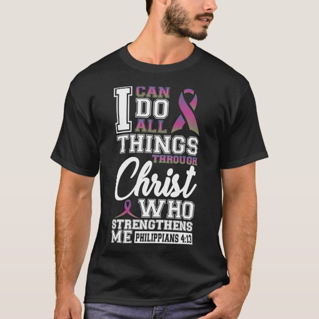 Camiseta Cancer Metastático Da Mama Do Cancer Mama Eu Posso (Frente)