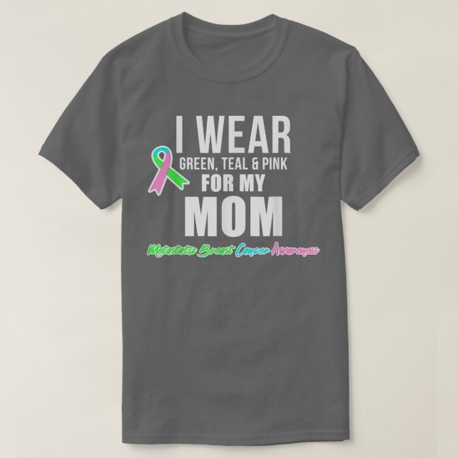 Camiseta Cancer Metastático da Mama para a Consciência do C (Frente do Design)