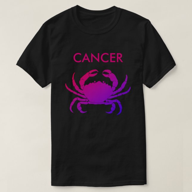 Camiseta Cancer o t-shirt do caranguejo (Frente do Design)