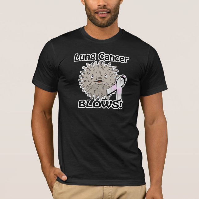 Camiseta Cancer Pulmonar Explode Design de Consciência (Frente)