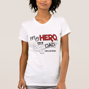 Camiseta Câncer pulmonar MEU HERÓI MEU PAI 42