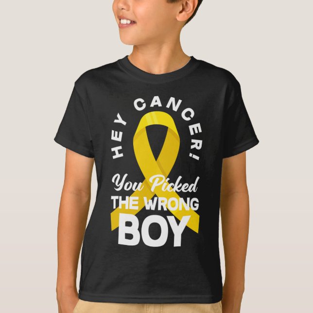 Camiseta Cancer Que Você Pegou O Cancer Errado Da Infância  (Frente)