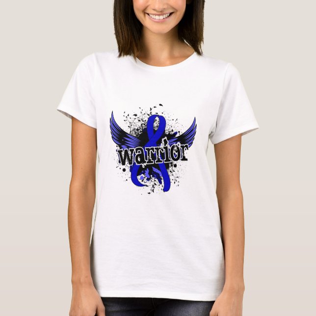 Camiseta Cancer retal do guerreiro 16 (Frente)