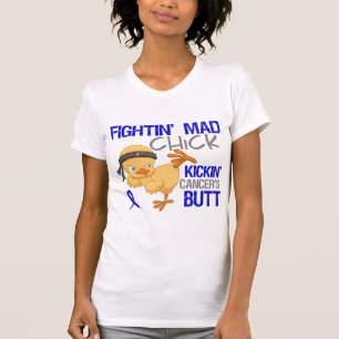 Camiseta Cancer retal do pintinho de Fightin
